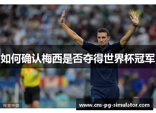 如何确认梅西是否夺得世界杯冠军