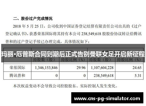 玛丽·厄普斯合同到期后正式告别曼联女足开启新征程